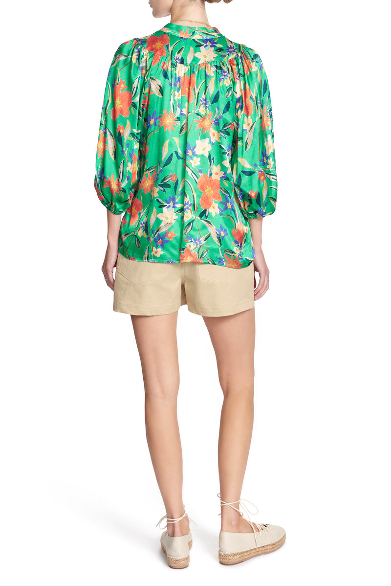 THE CORINNE TOP - Brushed Flower