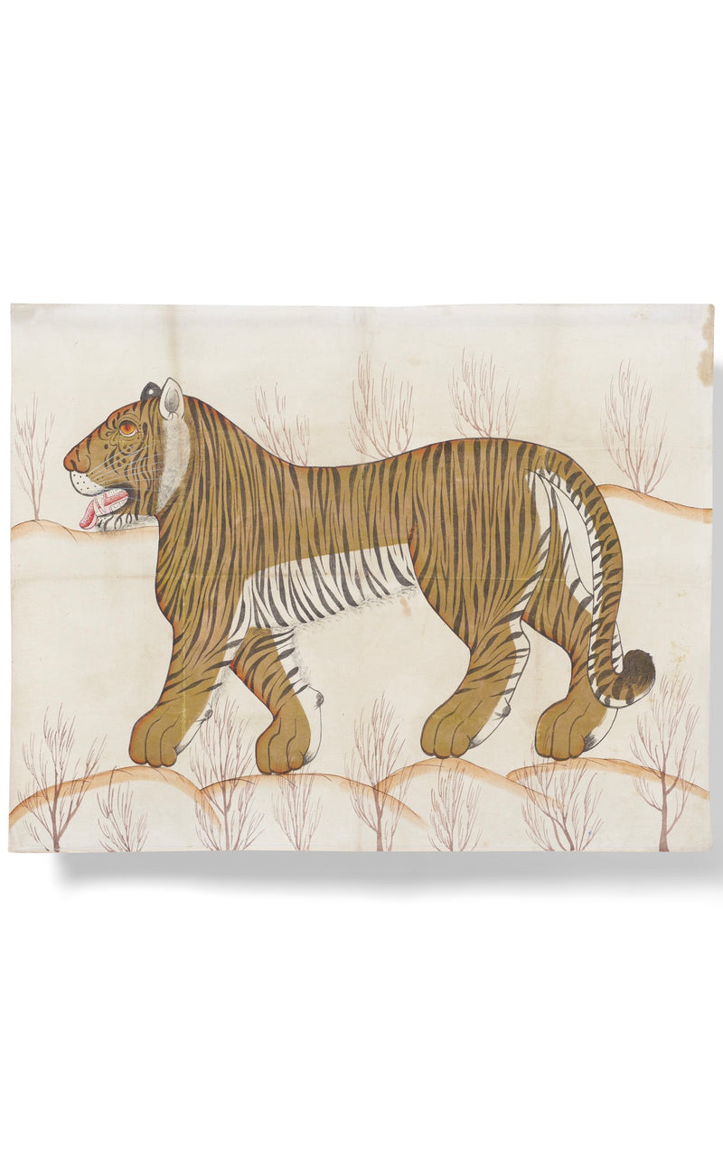 Large Hand Painted Tiger Wall Decor