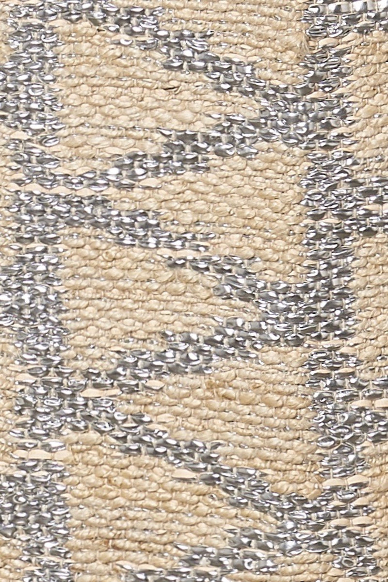 Flat Weave Rug - Natural and Silver