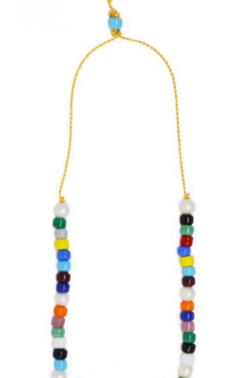 Pop Bead Long Chain Necklace