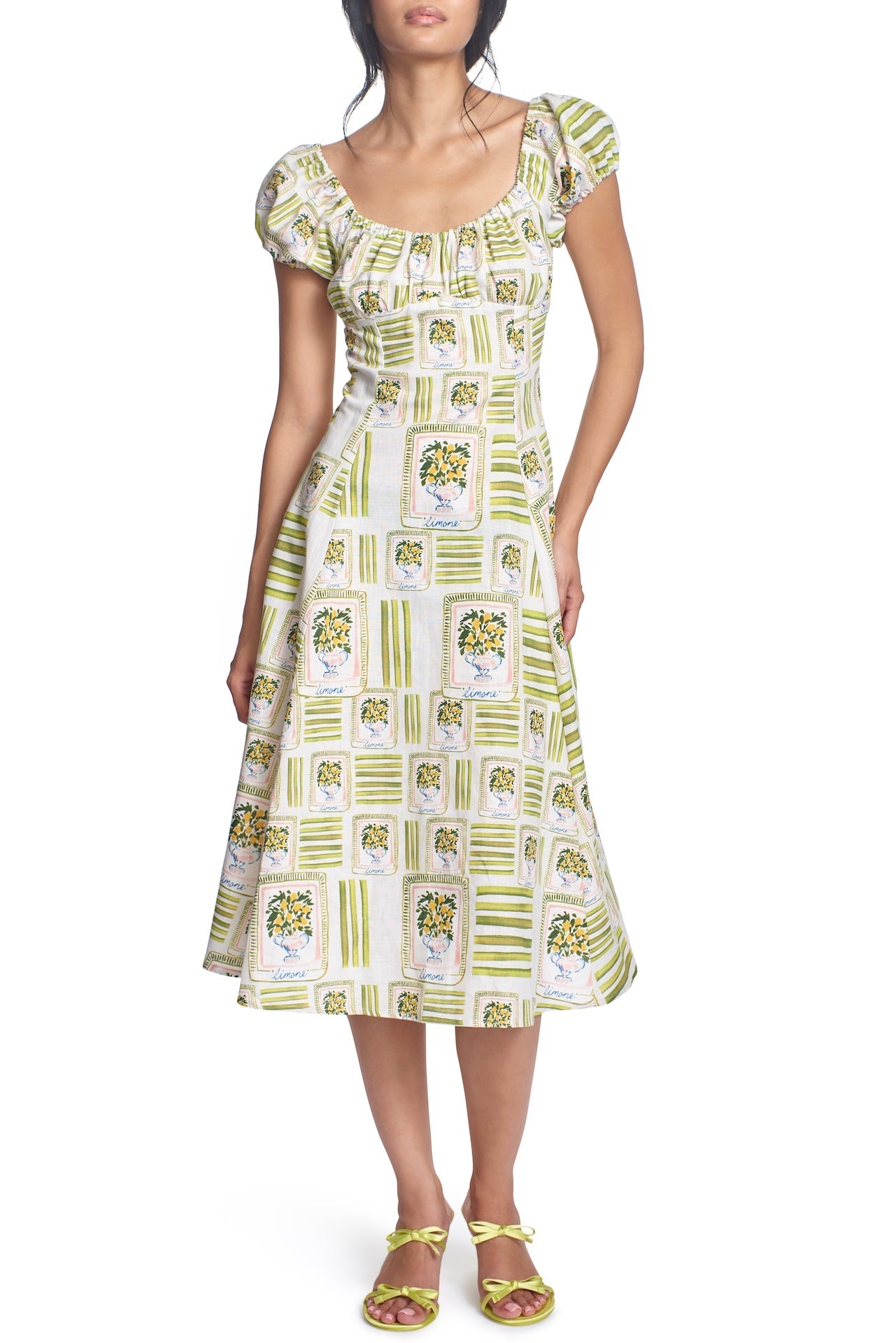 THE CORDELIA DRESS- LEMON THE CORDELIA DRESS- LEMON