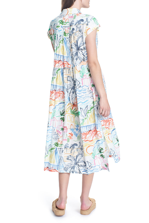 Corey Lynn Calter Arabella Dress Corey Lynn Calter Calista Embroidered  Basque-Waist Midi Dress In