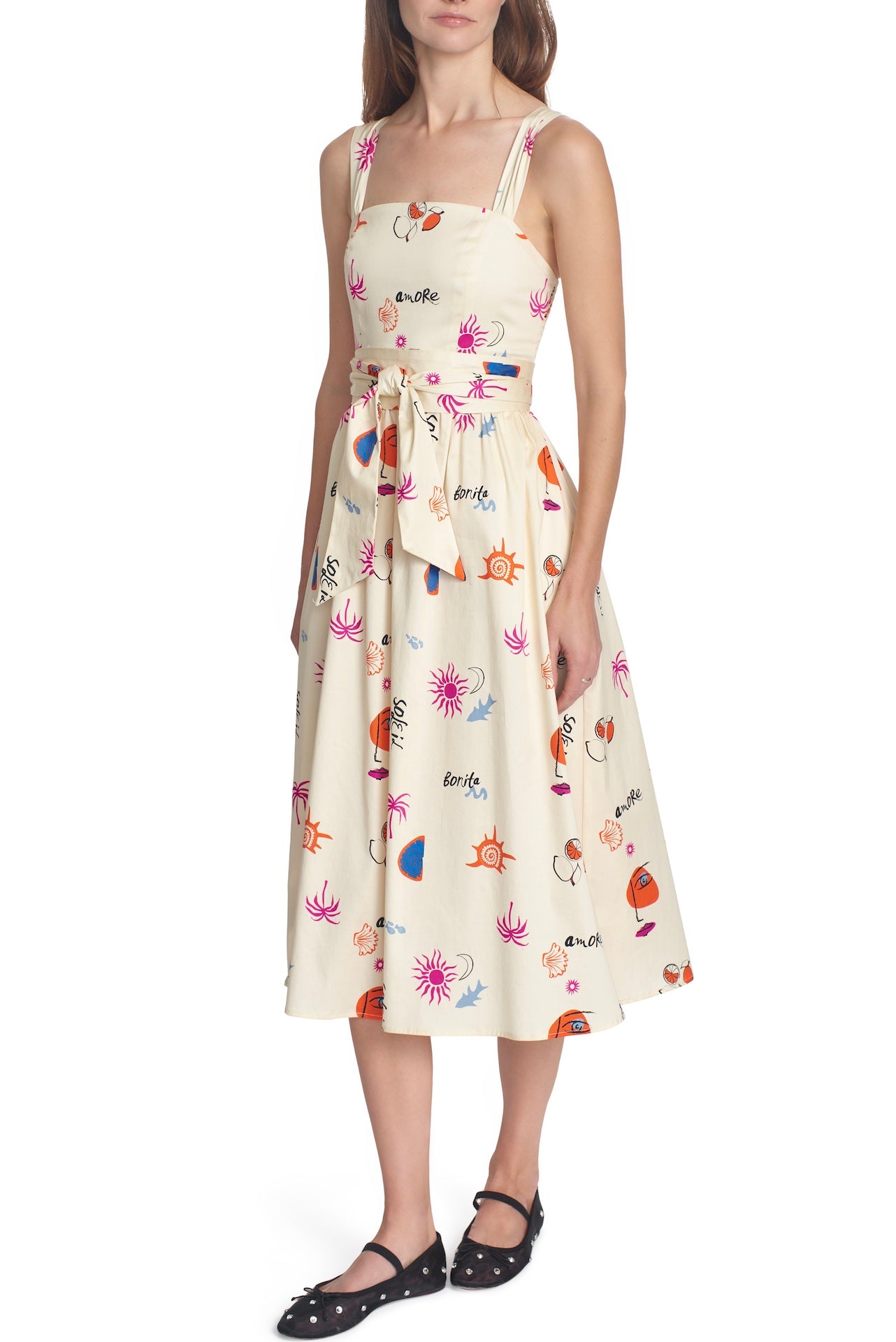 THE PAISLEY DRESS-STRIPE S / MULTI