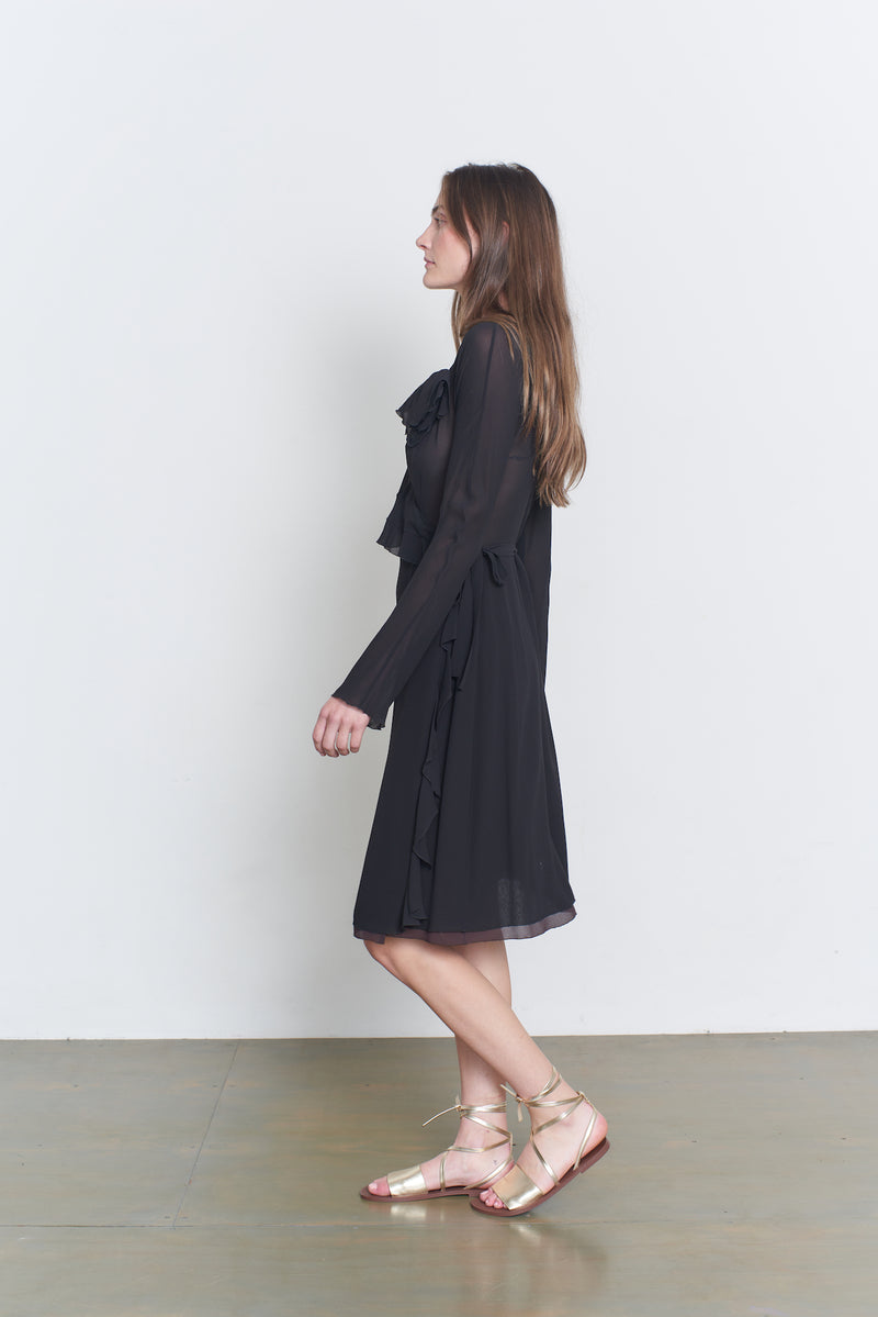 Sonia Rykiel chiffon wrap dress