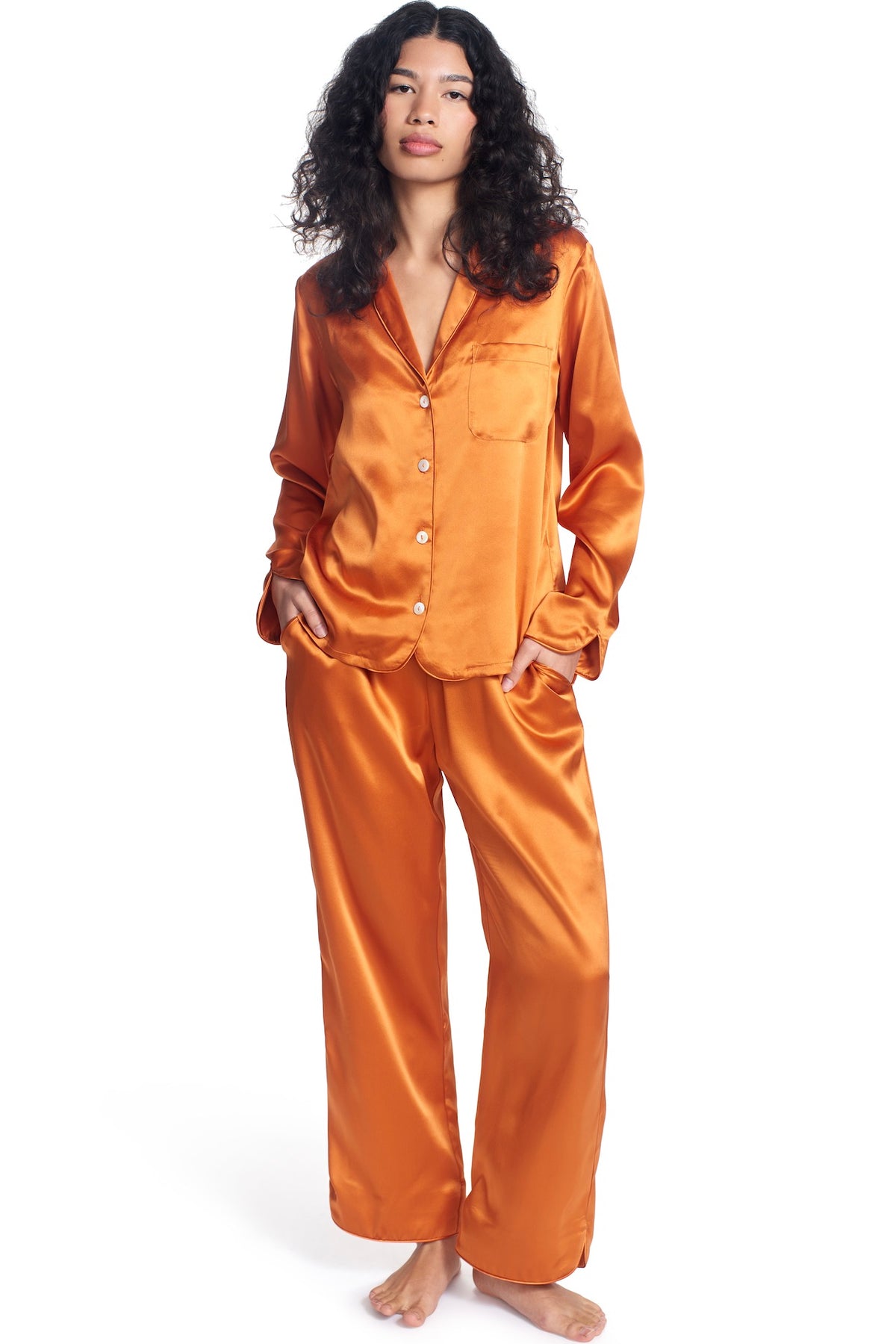 OPAL SILK PAJAMA LOUNGE SET – CLC by Corey Lynn Calter