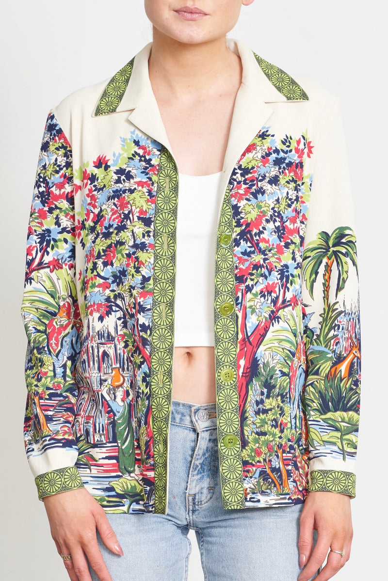MOSCHINO printed jacket - pre owned