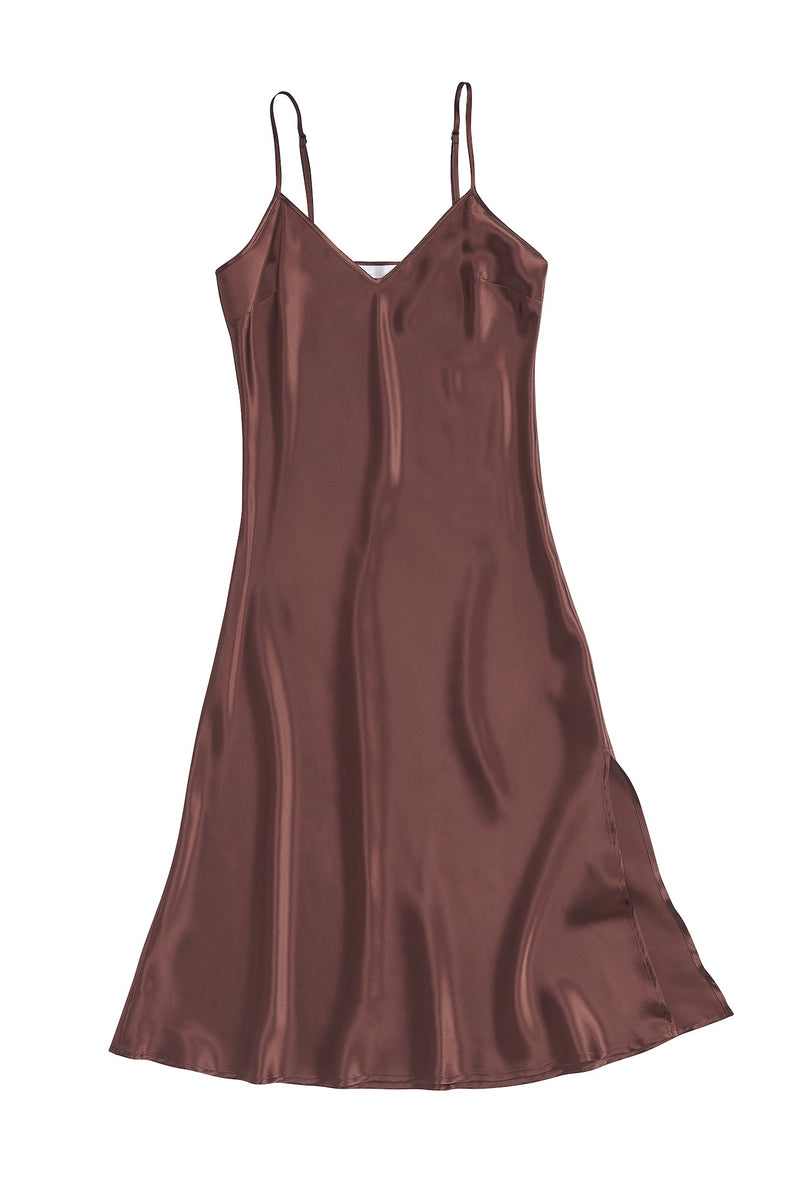 ANA SILK SLIP DRESS XS / SAFFRON ANA SILK SLIP DRESS XS / SAFFRON