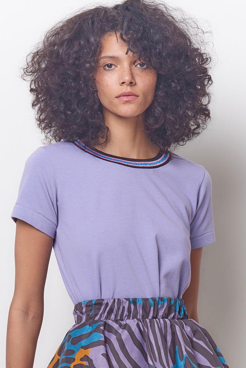 MOLLY Ringed Tee - Lavender