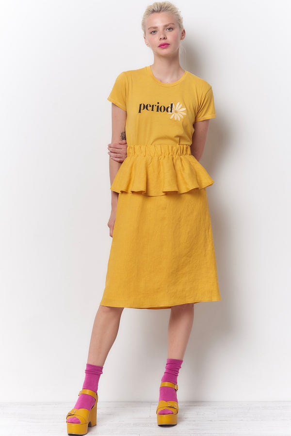 SASHA Peplum Skirt - Linen