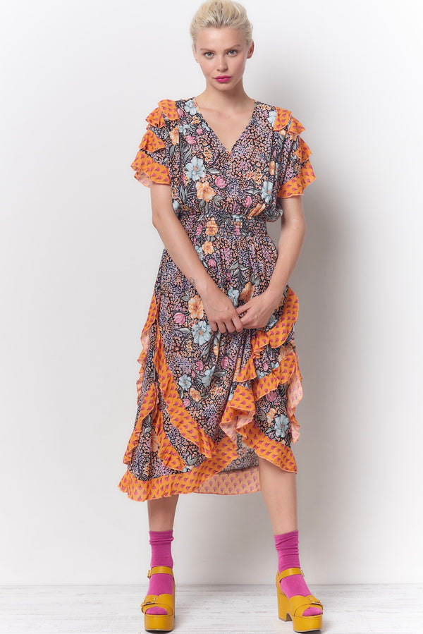 BETINA Ruffle Dress - Floral