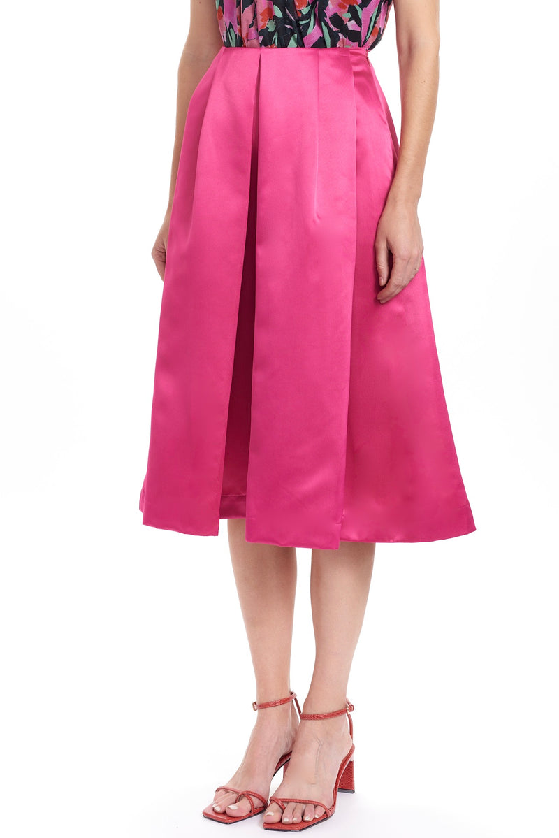 KEIKO Box Pleat Skirt - Solid