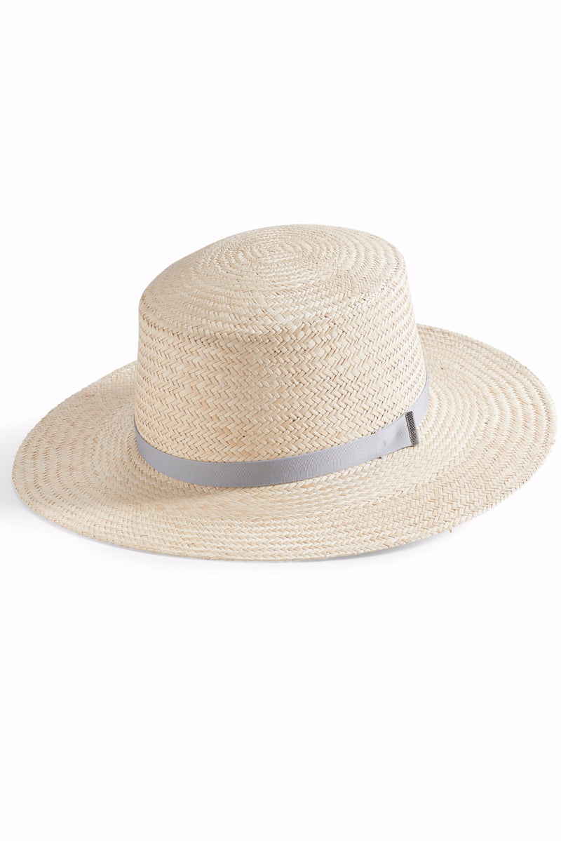 LEXA Palm Straw Bolero Hat in Natural