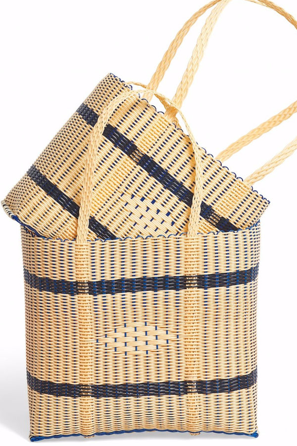 Handmade Eco Friendly Tote Bags TAN/BLK