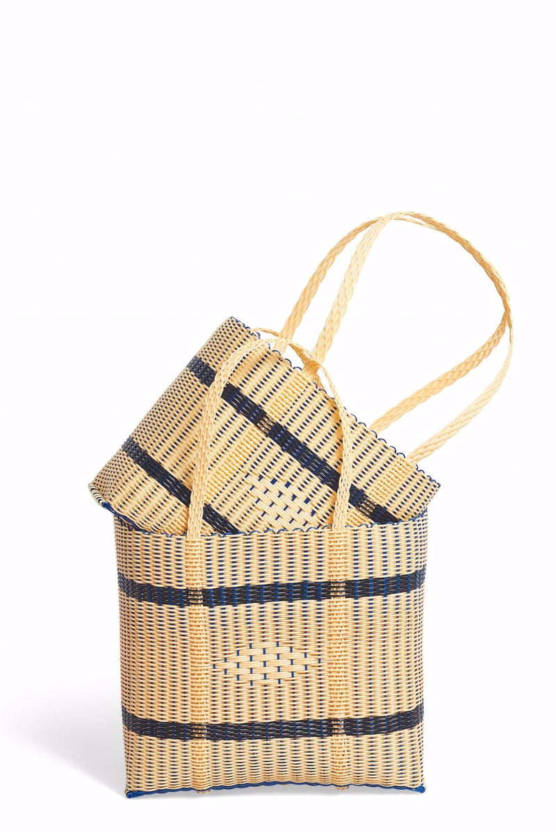 Handmade Eco Friendly Tote Bags TAN/BLK