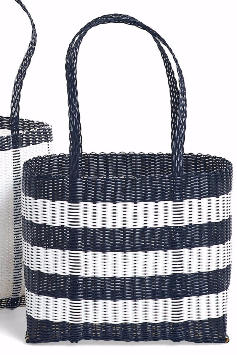 Handmade Eco Friendly Tote Bags BLK/WT