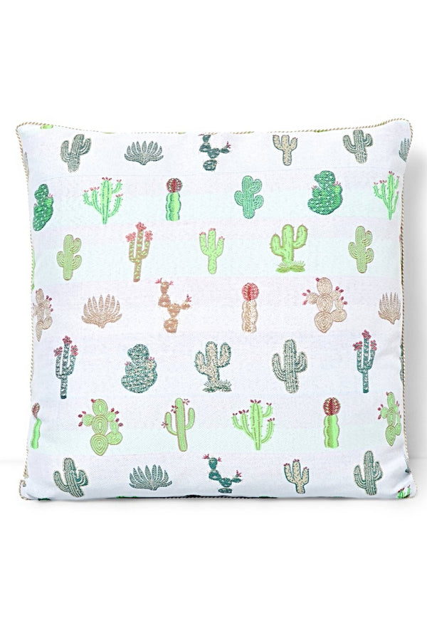 Jacquard Cactus Square Pillow