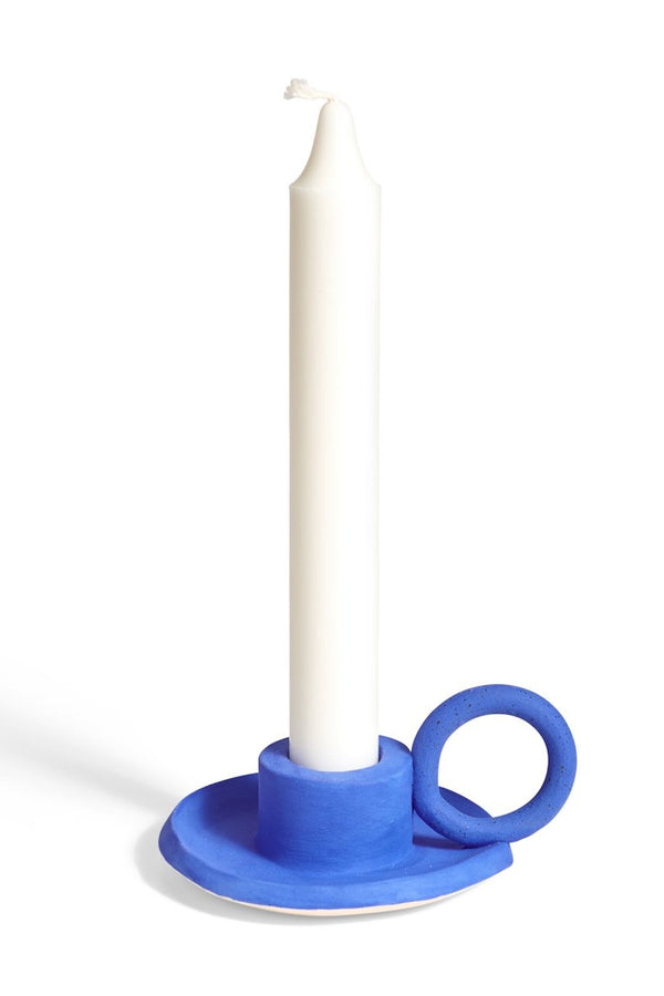 Ceramic Ocean Blue Candle Holder
