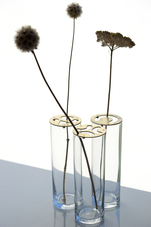 Wild Flower Holder and Vases- 3 Shapes