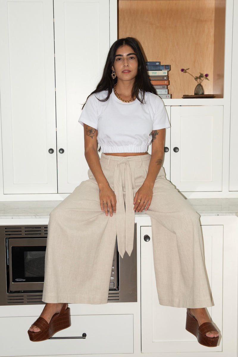 TONY Wide Leg Pant - Linen – CLC by Corey Lynn Calter