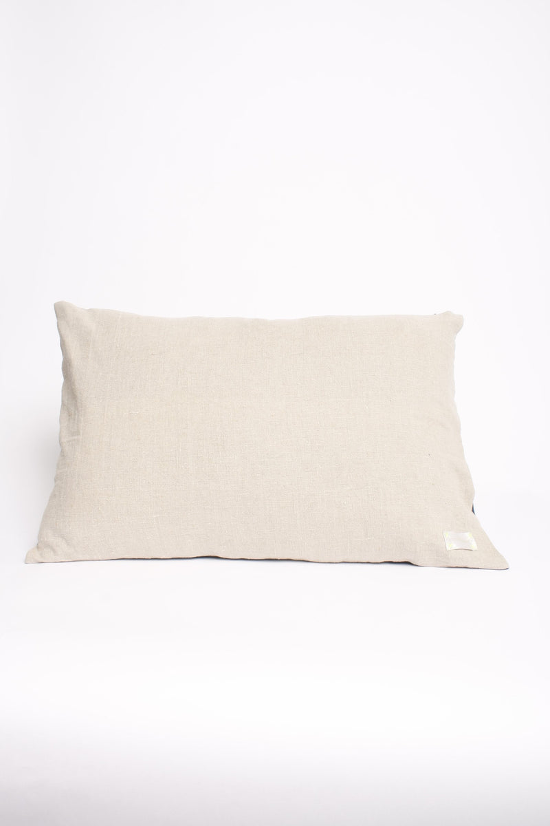 Fringe and Handwoven Lumbar pillow